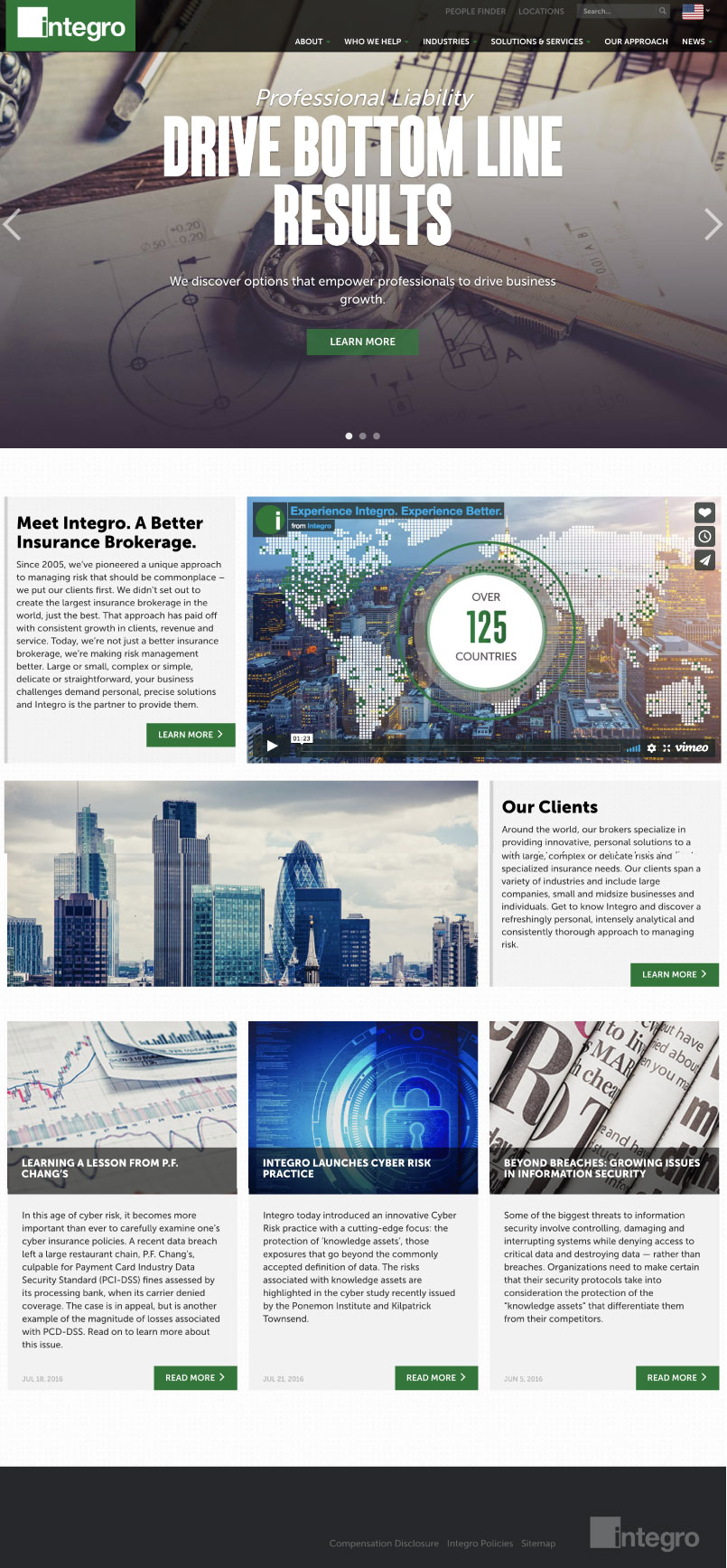 Integro Website Design