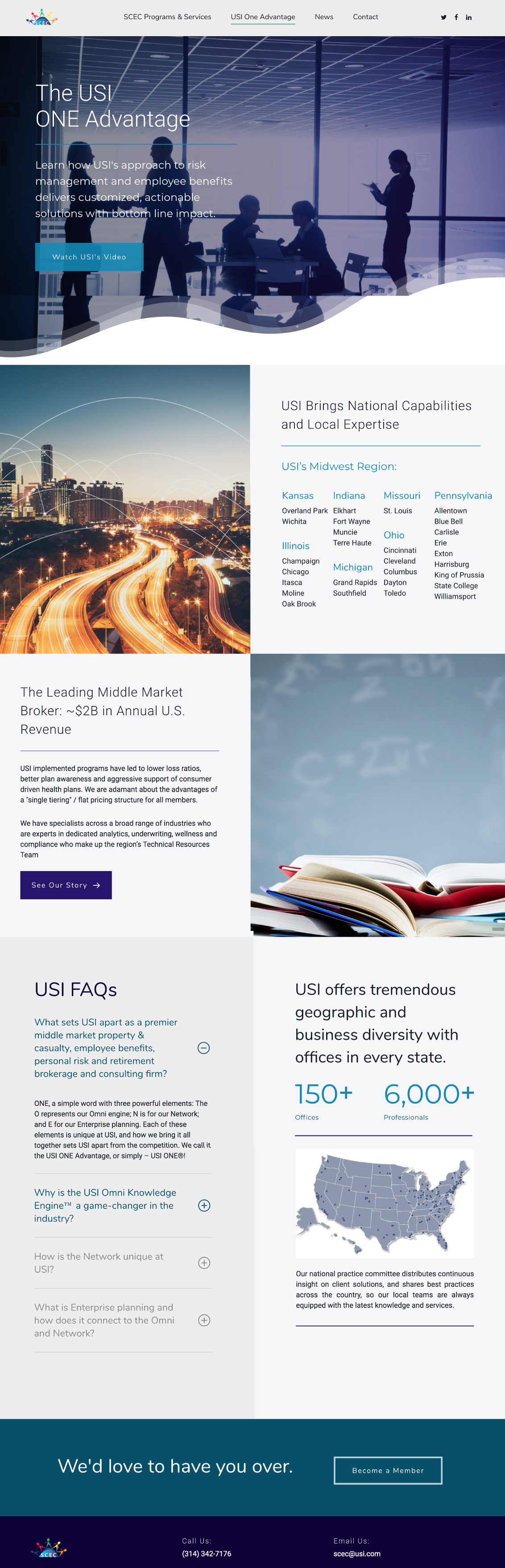 USI Insurance Website Design 2