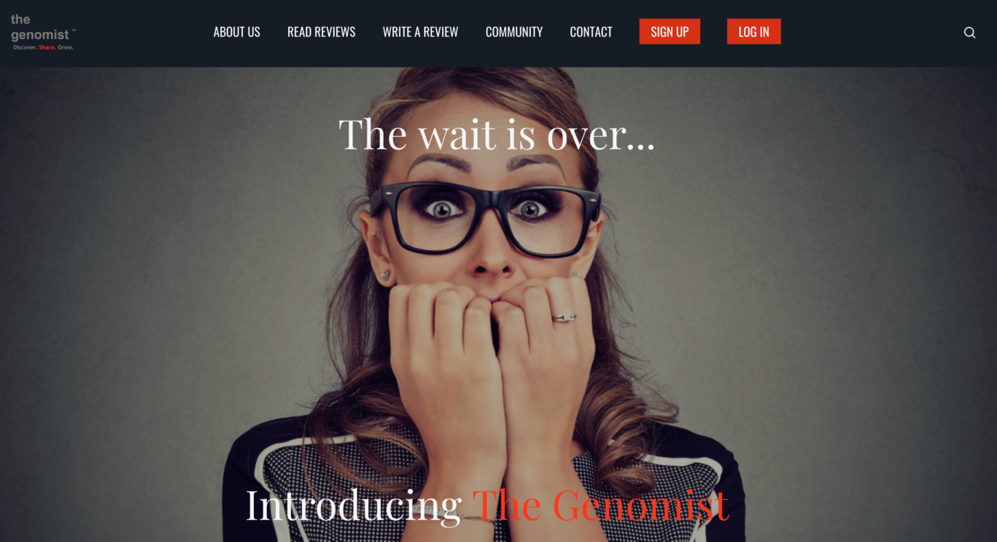 The Genomist Website Design